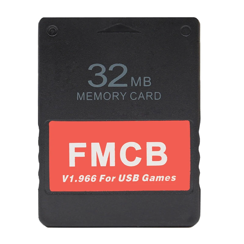 Carte mémoire de jeu FMCB V1.966, 8 Mo, 16 Mo, 32 Mo, 64 Mo, console de jeu PS2 PS1, disque dur USB, carte adaptateur de jeu vidéo rétro