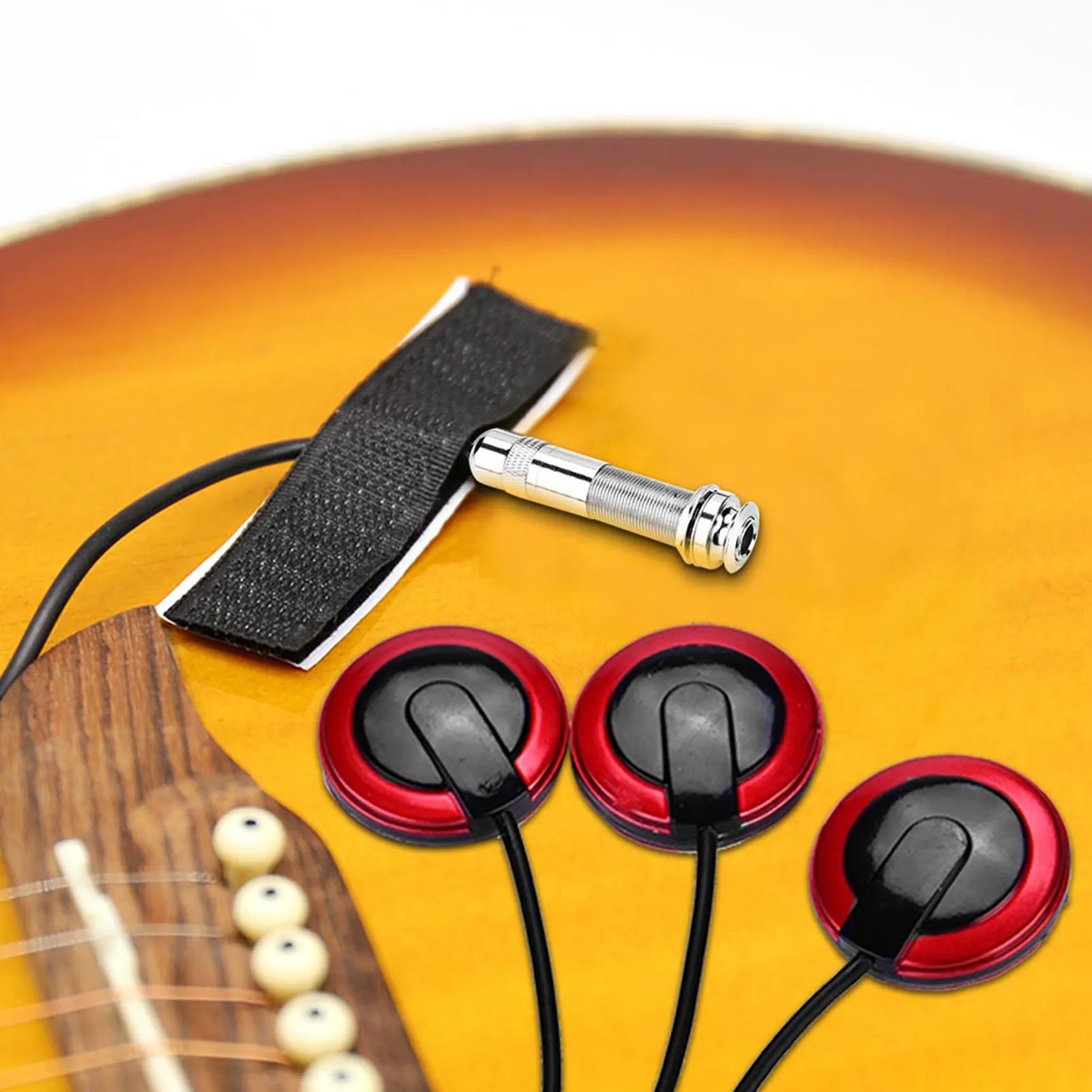 ギターピックアッププロフェッショナルピエゾコンタクトトランスデューサーマイクピックアップギターバイオリンバンジョーマンドリンウクレルギターアクセサリー