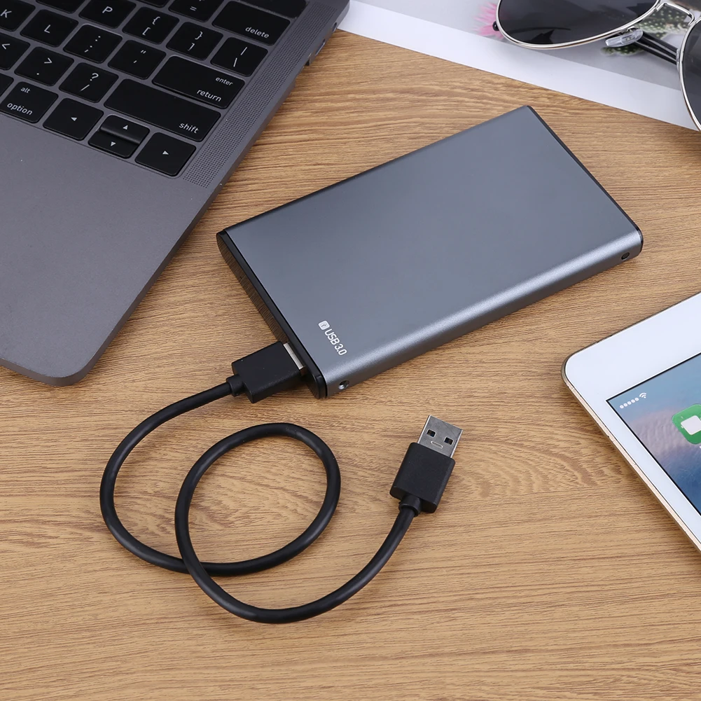 USB3.0 HDD تخزين التوصيل والتشغيل HDD الضميمة الخارجية دعم جيد لتبديد الحرارة لنظام التشغيل Windows XP 7/8/10/Vista/Linnux/ OS +