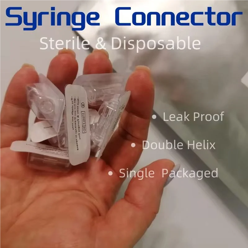 

Sterile Transparent Double External Thread Ruhr Connection Syringe for Pneumatic Components Leak-proof Medical Injection Device