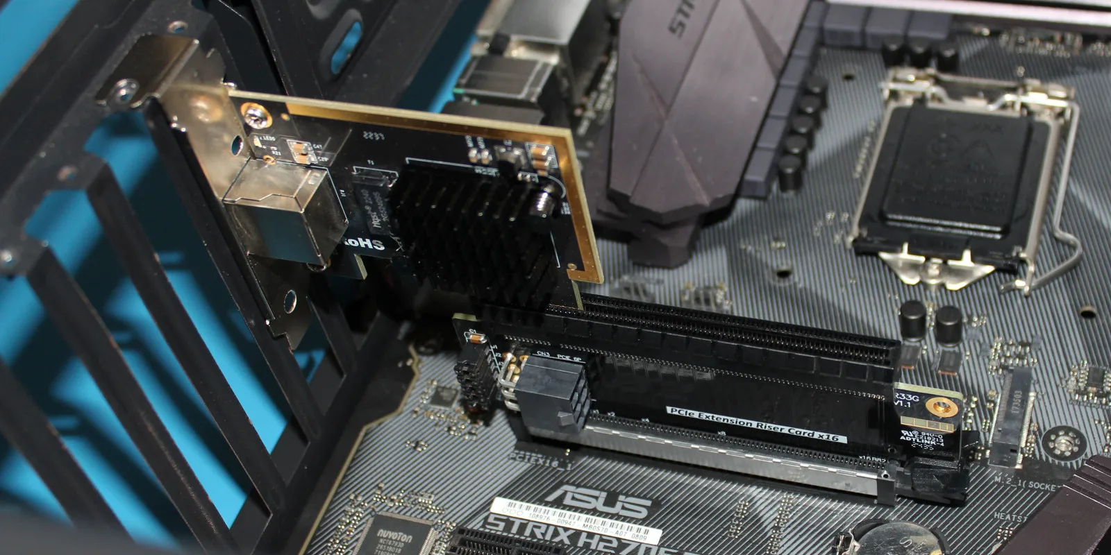 PCI Express 5.0 16X Riser Extended Card PCI-E zu PCIe 16X Slot Connectors High Speed PCIE X16 Konverter Adapter für 1U 2U Server – Detail 9