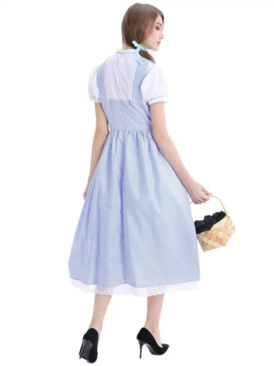 Volwassen Alice Dr Stage Performance Kostuum Halloween Estate Maid Outfit Polyester Materiaal Traditionele Chinese Etnische Slijtage
