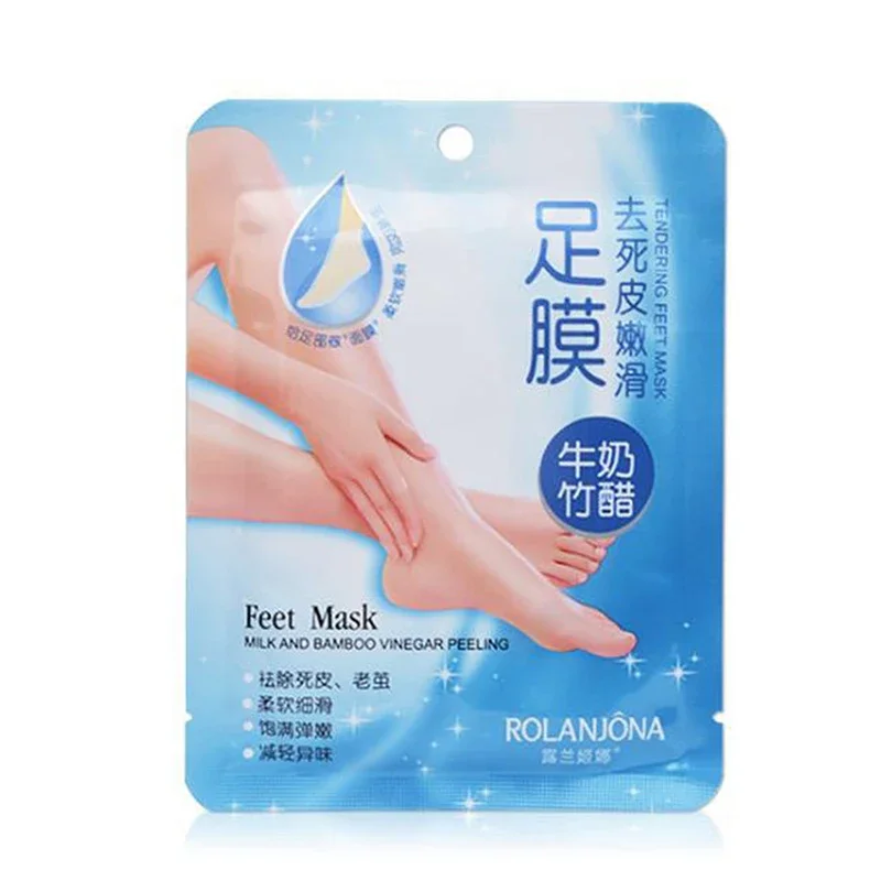 1 par de máscaras esfoliantes para os pés, máscara peeling para remover os pés, calos de pele morta, cuidados com os pés