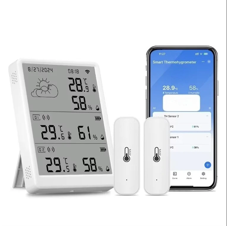 

Цифровой ЖК-термогигрометр с Wi-Fi: практичный измеритель температуры и влажности