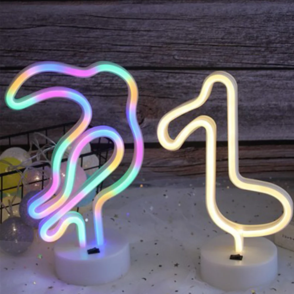 Led النيون الببغاء ضوء الليل الملونة تضيء مصباح للمنزل غرفة نوم غرفة المعيشة غرفة الحضانة هدية الإضاءة الزخرفية #4