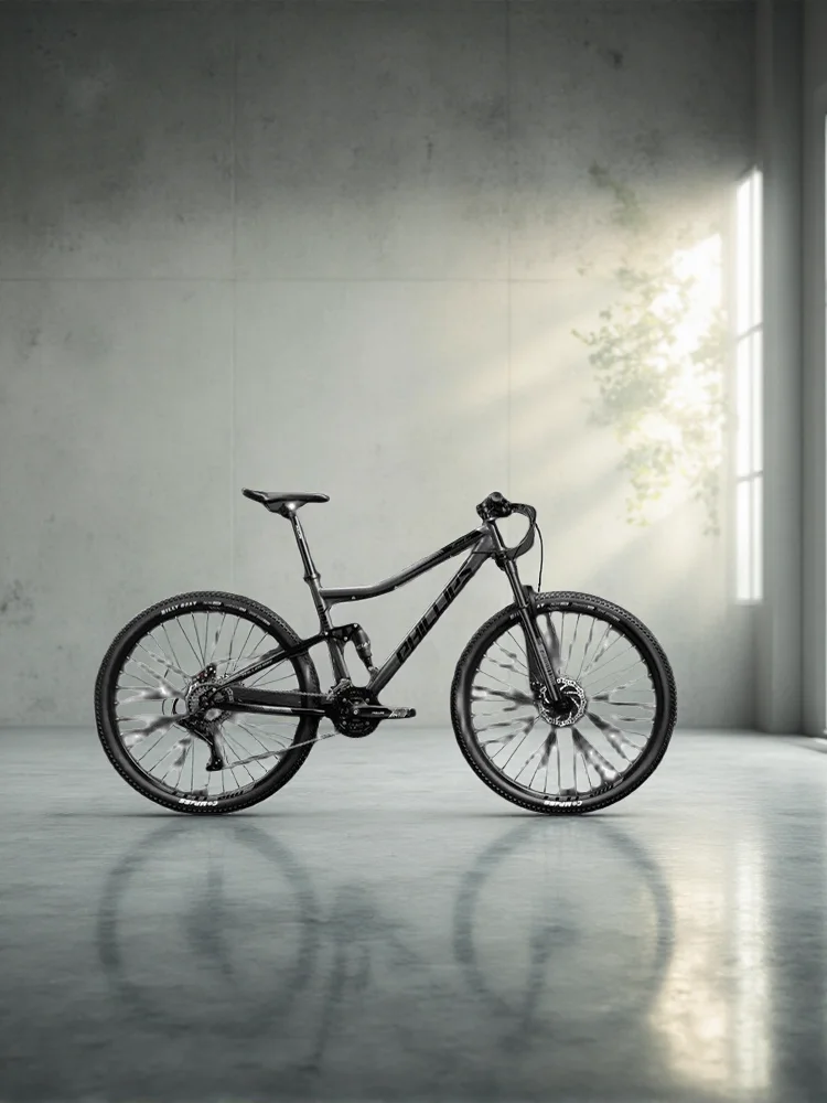 AliExpress NONE Soft Tail Mountain Bike, Dual Shock Absorbing Cross-Country Mountain Bicycle,Downhill Bicycle Double Disc Brake, 24/27/30 Speed,