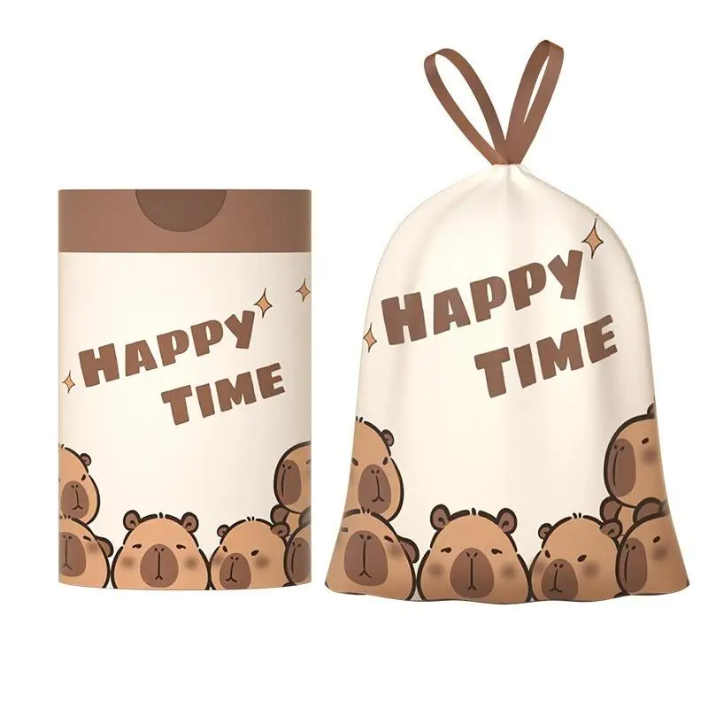 Easy-Tear Drawstring Garbage Bags | Leak-Proof Kitchen & Outdoor Waste Bags