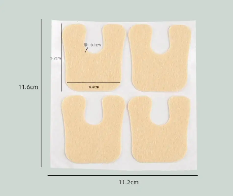 1/5/10Sheets U-Shaped Felt Callus Pads Metatarsal Foot Pads Insert Pads Of Foot Cushion, Non-Slip Met Foot Pads For Men and Wome 6