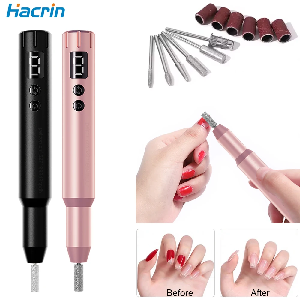 آلة مثقاب الأظافر الكهربائية مثقاب لاسلكي للأظافر معدات طحن الباديكير لأداة تلميع الأظافر الاحترافية #1