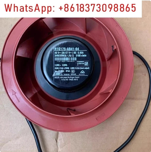 

Brand New Original R1G175-AB41-64 48V 34W 3100min centrifugal fan impeller