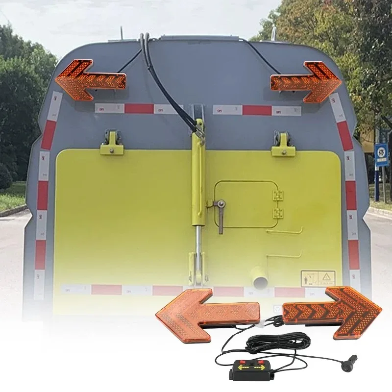 LED Arrow Warning Light for Truck Engineering Sprinkler Trailer Traffic Direction Indicator Lamp