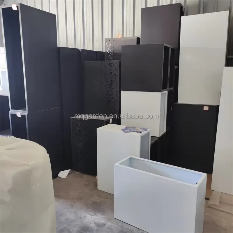 for Hotel Interior Decoration Metal Plant Pots Stainless Steel Flower Boxes Flower Pots and Planters macetas Para Plantas