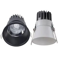 Luz LED empotrada de copa alta, foco de 90V-265V regulable, linterna de cielo, centro comercial, sala de estar, tienda, novedad