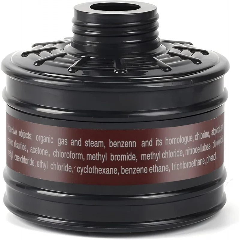 40mm Gas Mask Filters Single Gas Mask Filter for Gas Mask 40mm Activated Carbon Filter Against Vapors Dust Paint Spray Welding