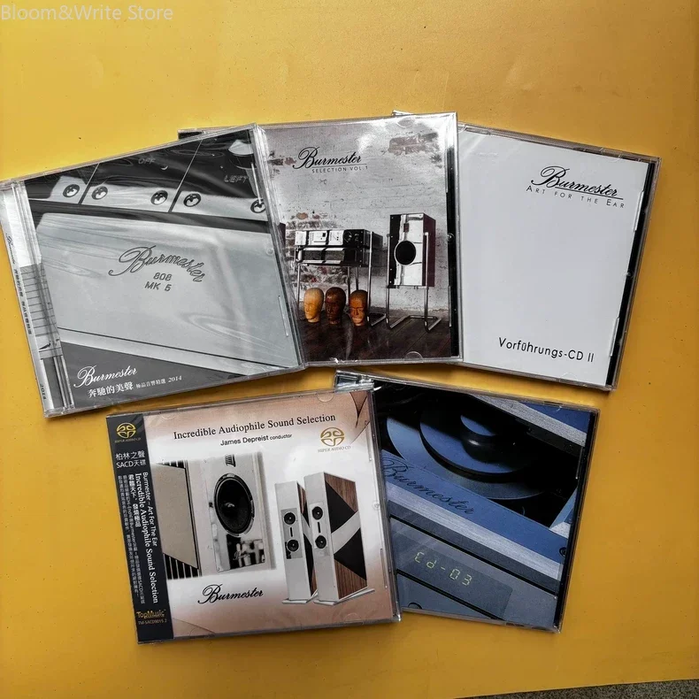 Burmester Audiophile Test & Reference 5CDs Collection - Iconic Hi-Fi System Calibration Discs with Classical Jazz Vocal Drums