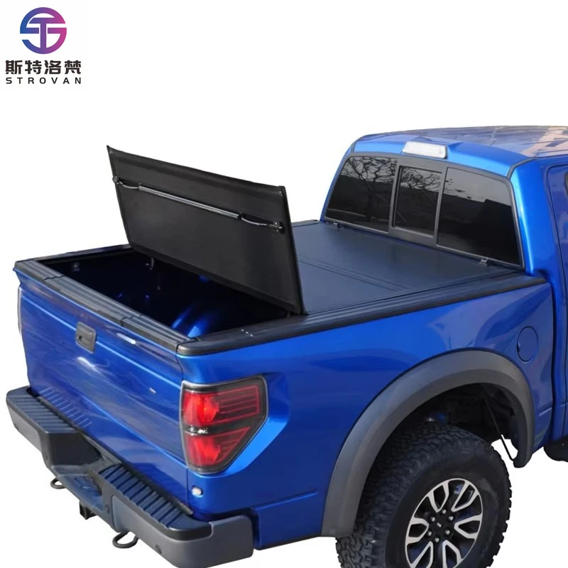 STLF 1 Truck Pickup 1500 Bed Tonneau Covers for 2015 2019 chevy silverado Sierra 1500 Colorado Tonneau Cover
