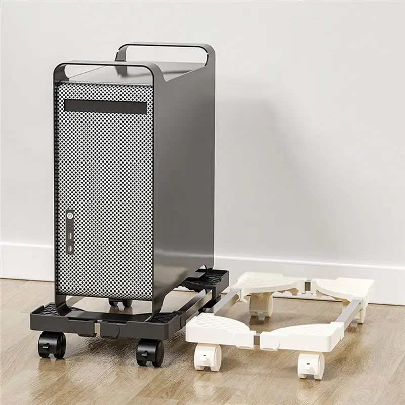 【EFFICIENT 】PC Tower Stand Computer Tower Stand With Adjustable Mobile CPU Holder, Rolling Caster Wheel Design, Floor Riser Supp