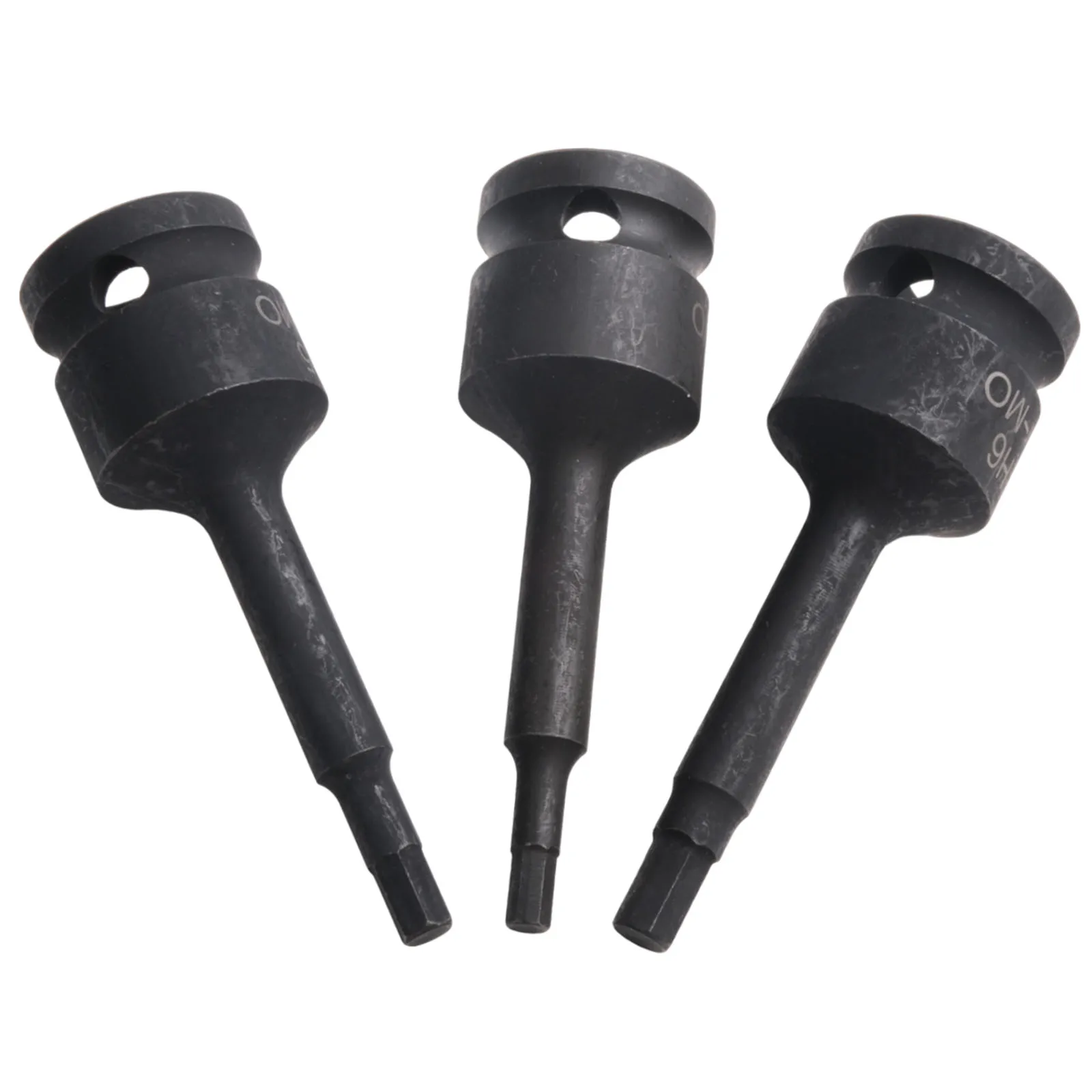 Drive Socket Adapter Hex Head Wrench Adapter For Repair Shop Use 80mm Length Hexagonal Head Induction Hardened