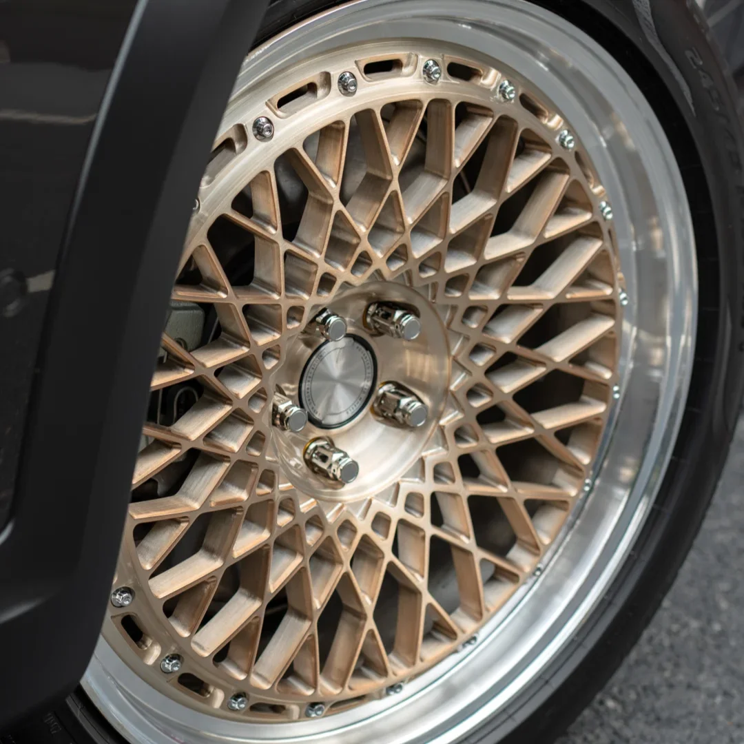 CD-535 Custom 18-22 Inch Forged Alloy Wheels ID-S22 Retro Mesh Design 5x114.3 Luxury Car Rims For Volvo, Ford Mustang, BMW