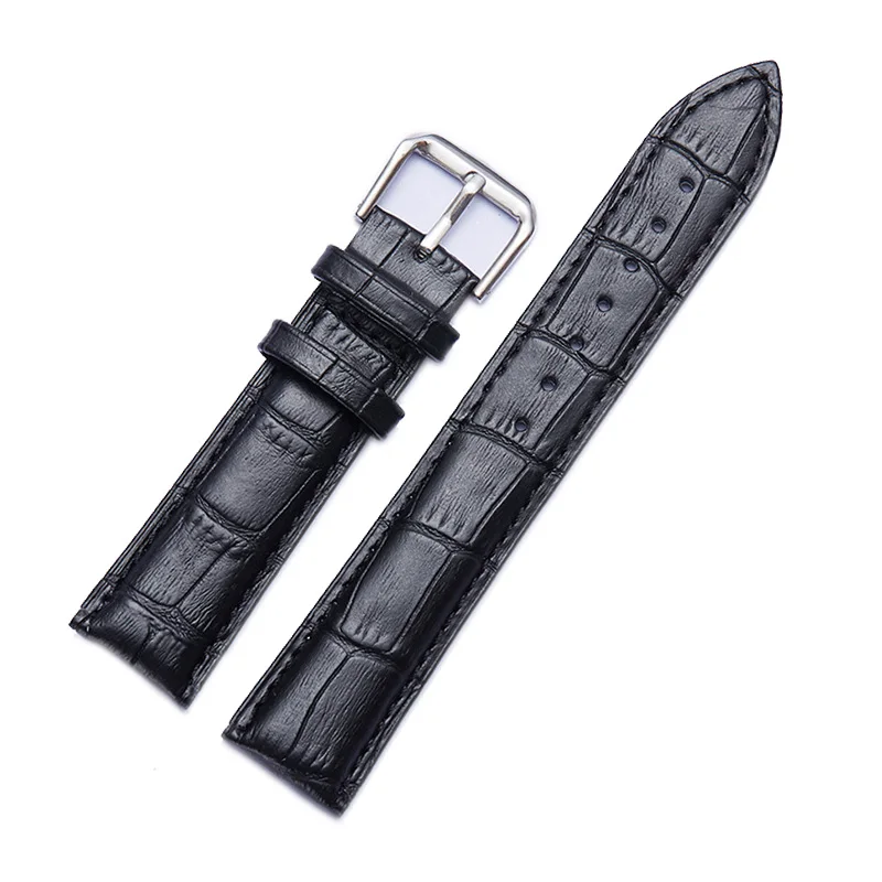 Universal Bamboo Pattern Leather Watch Band Unisex Watch Accessories 12mm 14mm 16mm 18mm  20mm  22mm 24mm