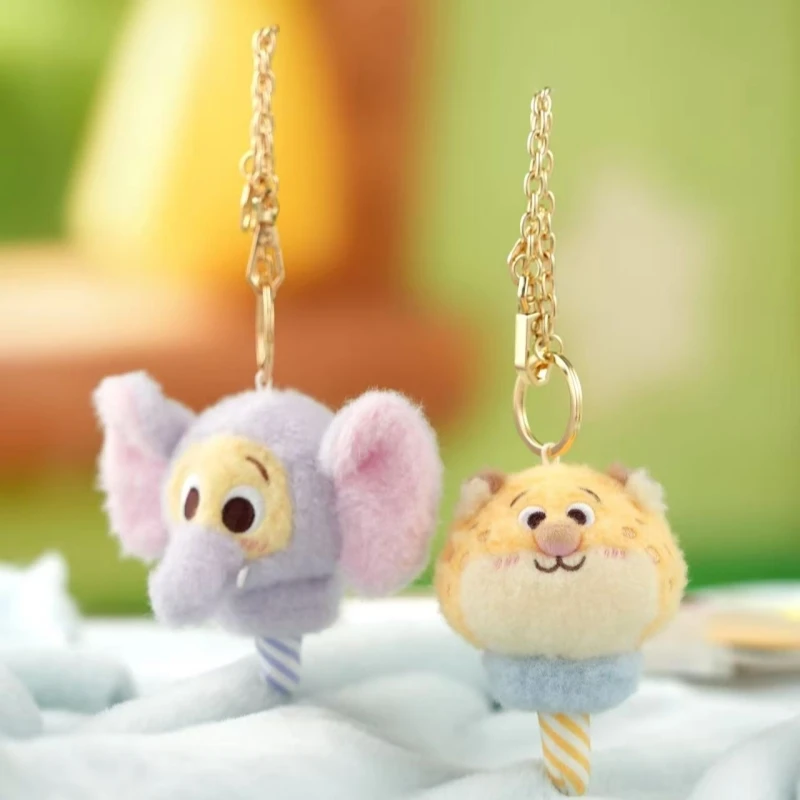 Cotton Candy Series Judy Hopps Nick Wilde Backpack Pendant Plush Toy Cartoon Cute Doll keyring Children's Birthday Present