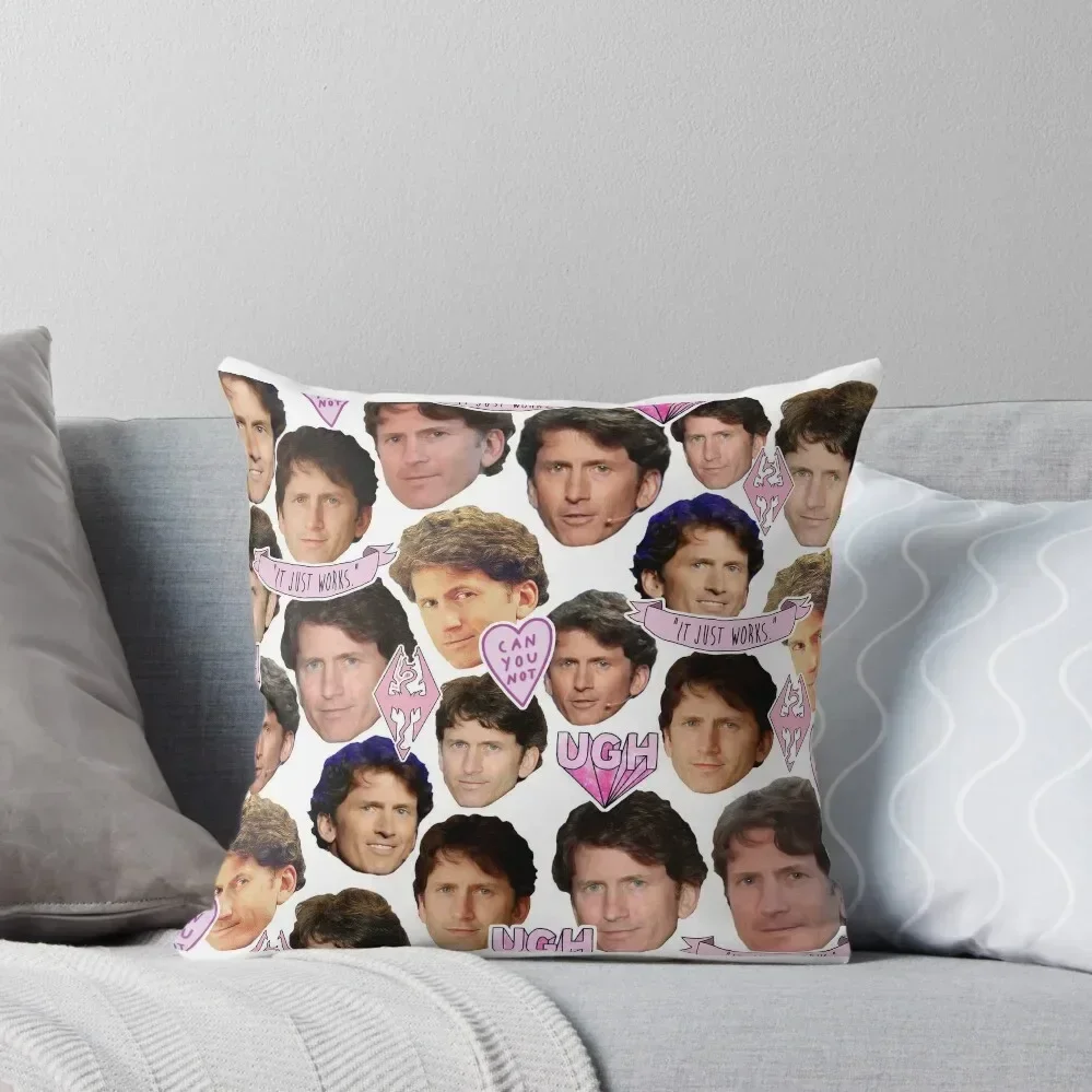 

Todd Howard Collage Throw Pillow christmas decorations 2025 pillows decor home pillow