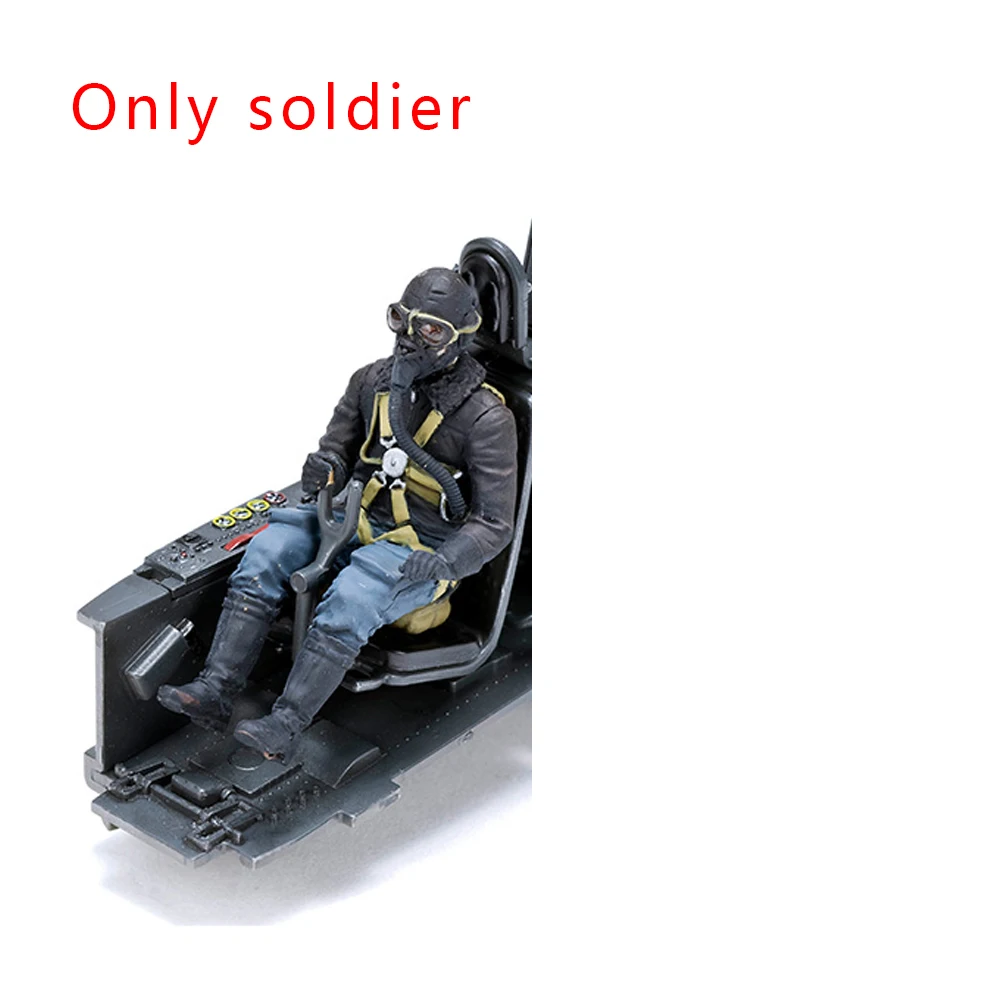 Pilote avant, pilote, avion, soldat modèle en résine, thèmes militaires, kit non assemblé et non peint, 1/32