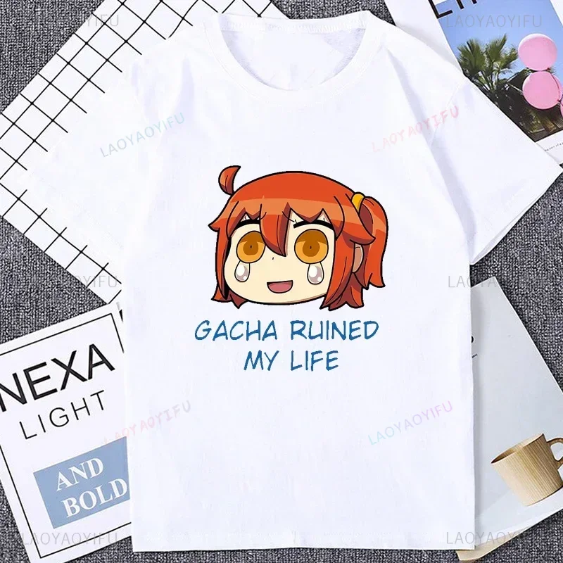 مصير أبوكريفا التي شيرت FGO مصير الطلب الكبير لعبة المحمول المشجعين المطبوعة تي شيرت Harajuku نمط الصيف عادية موضة فضفاض رجل تيز