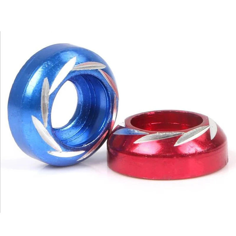 10Pcs M6 Colorful Aluminum Flat Washers Motorcycle Modification Decorative Gasket License Plate Decoration Spacer Pads