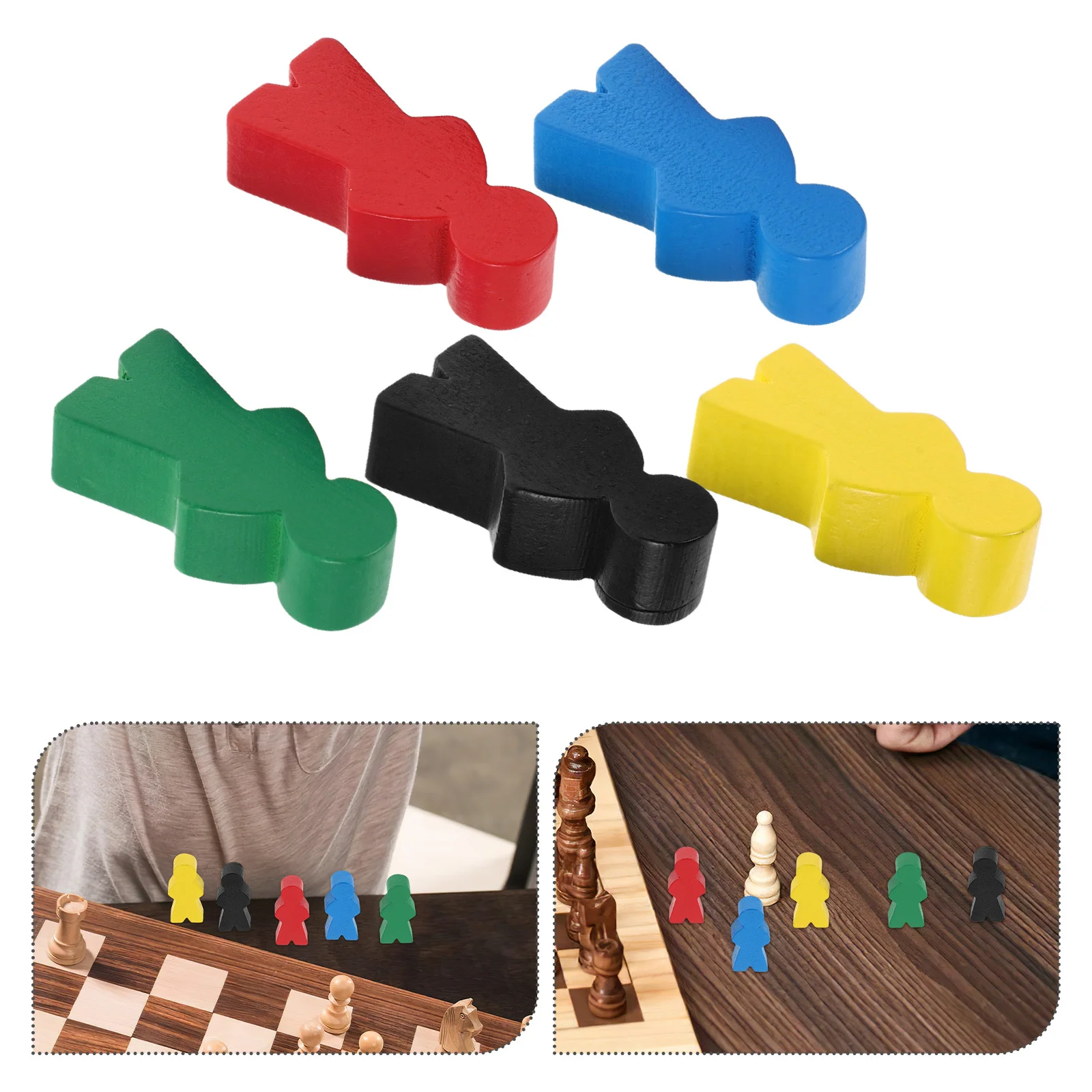 

Colorful Human Chess Pieces for Outdoor Indoor Game Event Decorative Play Set Large Size Animated Person Pawns