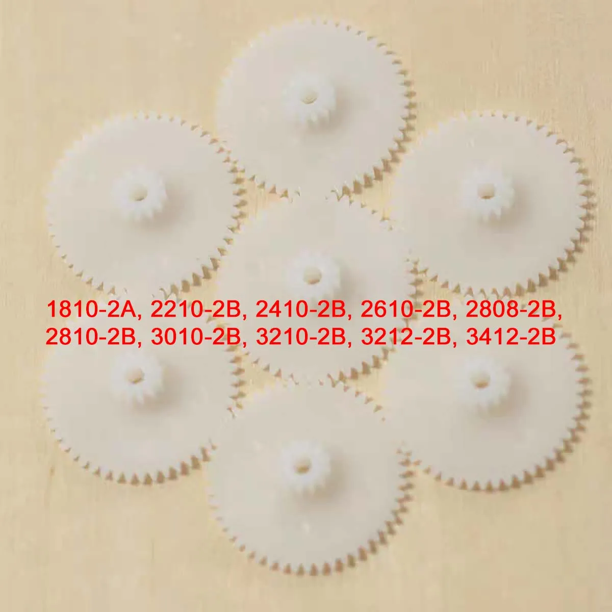 10Pcs 0.5 Modulus Double Layer Gears Multi-Specification White Plastic Gears Tight Fit/Loose Fit Axle Gears DIY Model Making