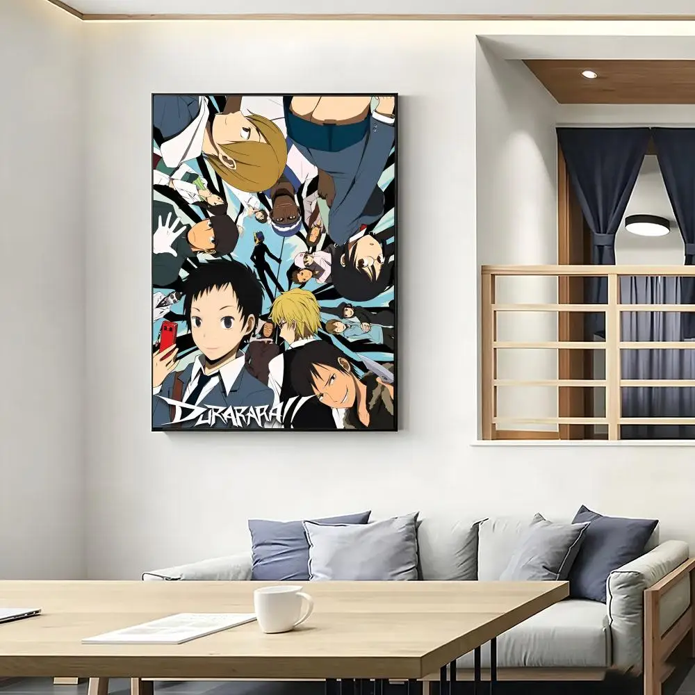 Durarara 3way S-Stand-off Anime Painting Calligraphy Movie Posters And Prints Canvas Wall Art For Living Room Home Decor