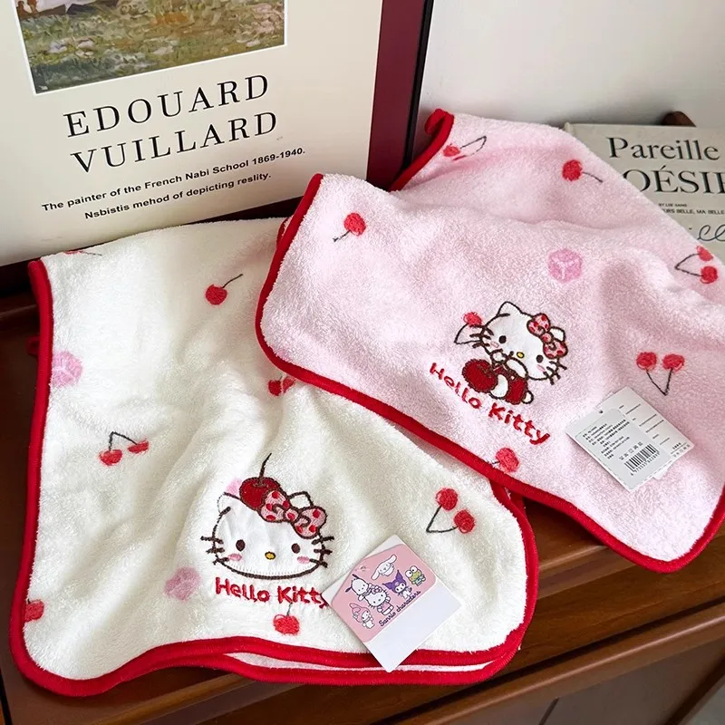 

Anime Hello Kitty Towel Face Towel Cat Adult Child Water Absorbent Quick Drying Hair Dry Hair Cap Hair Bathing Bath Towels Gifts