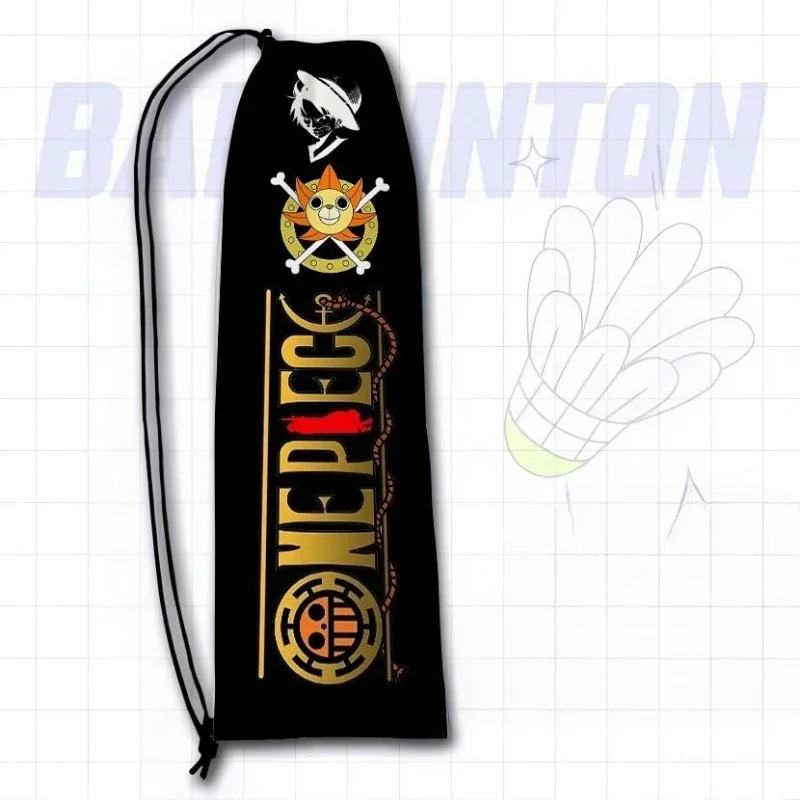 حقيبة تخزين مضرب كرة الريشة اللطيفة على شكل رسوم متحركة من قطعة واحدة، غطاء حماية مضرب سميك ومبتكر ذو سعة كبيرة، هدية رياضية