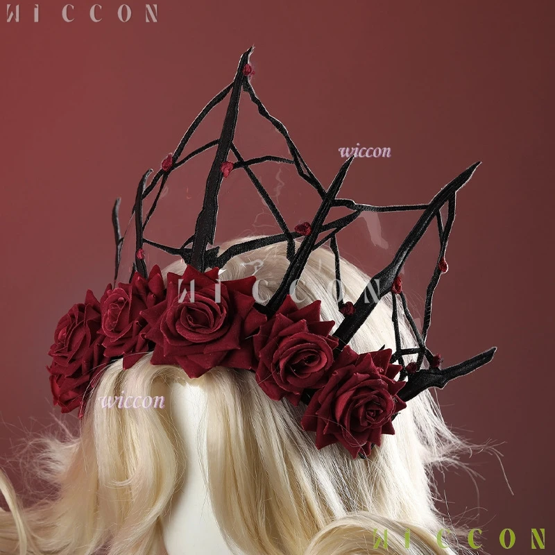 2025 Concerto d'identità Regina sanguinante Cosplay Mary Costume Abito gotico Parrucca di pelle di Halloween Donna Halloween Fancy Masquerade Ba