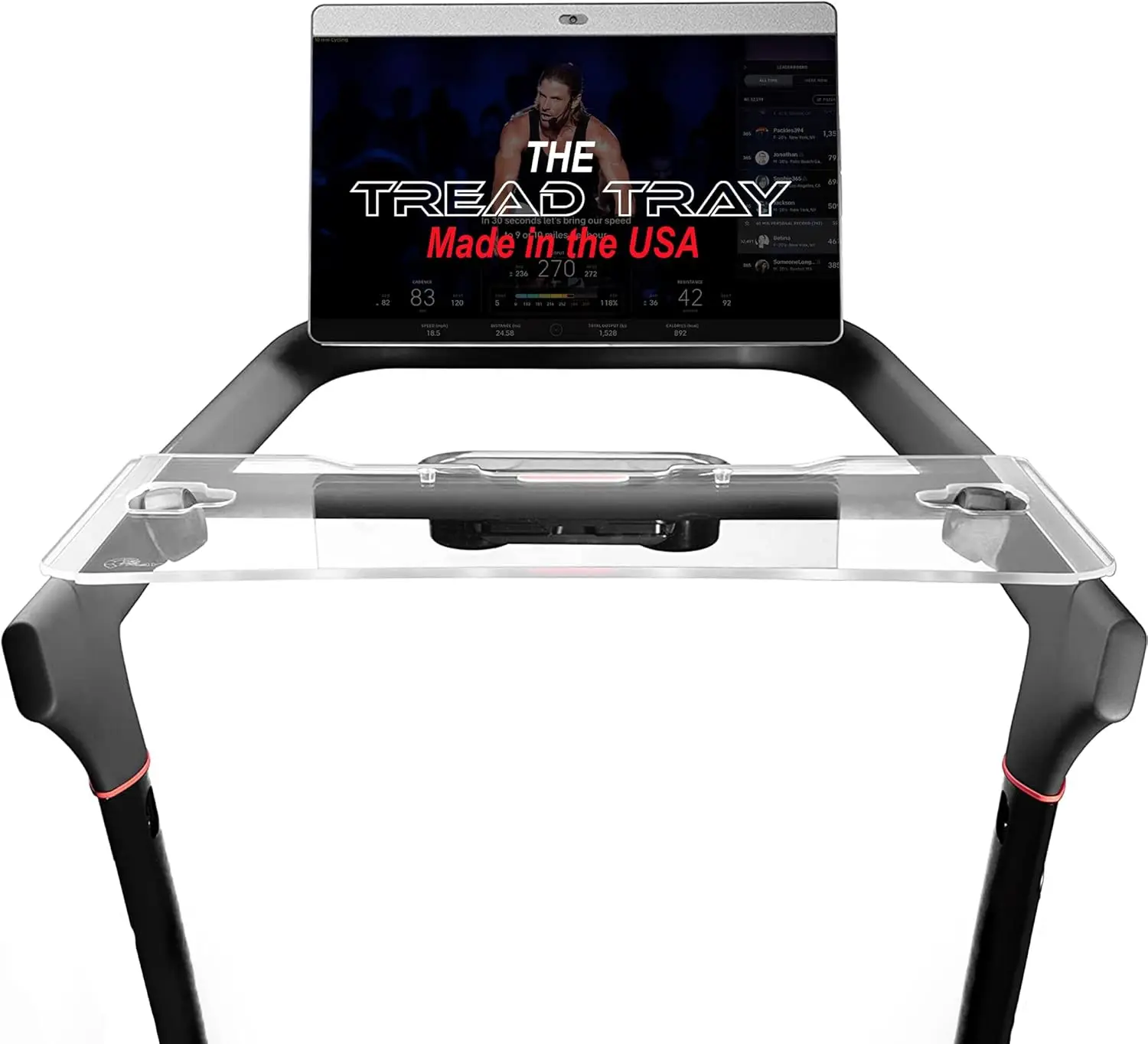 

Tread Tray 2.0 for Peloton Tread | Walking Desk Holder for Laptop, Tablet, Phone & Book | Made in USA