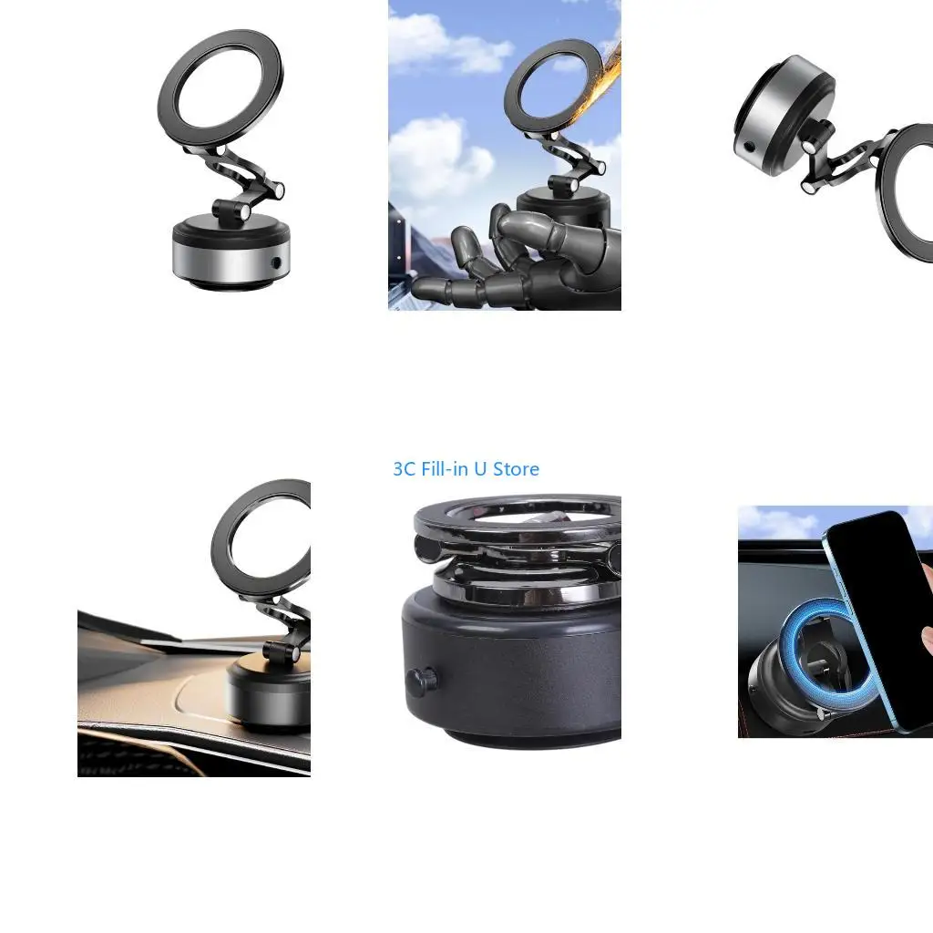 G8TA Electric Vacuum Suction Phone Holder Adjustable Foldable Car Mount Rack