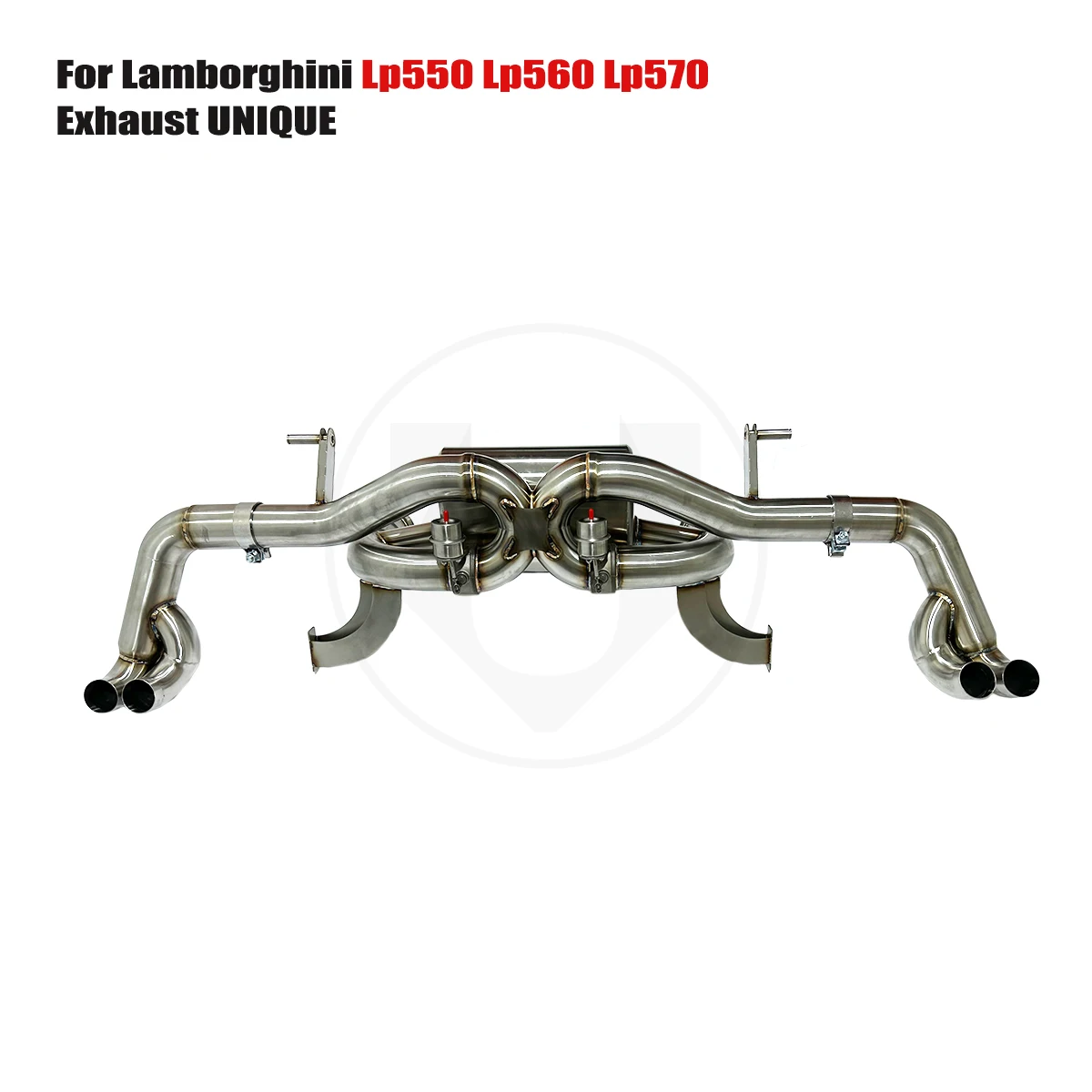 UNIQUE Designs 2008-2013 Lamborghini Gallardo Lp550 Lp560 Lp570 V10 5.2L T304 stainless steel sports Valved  Exhaust System