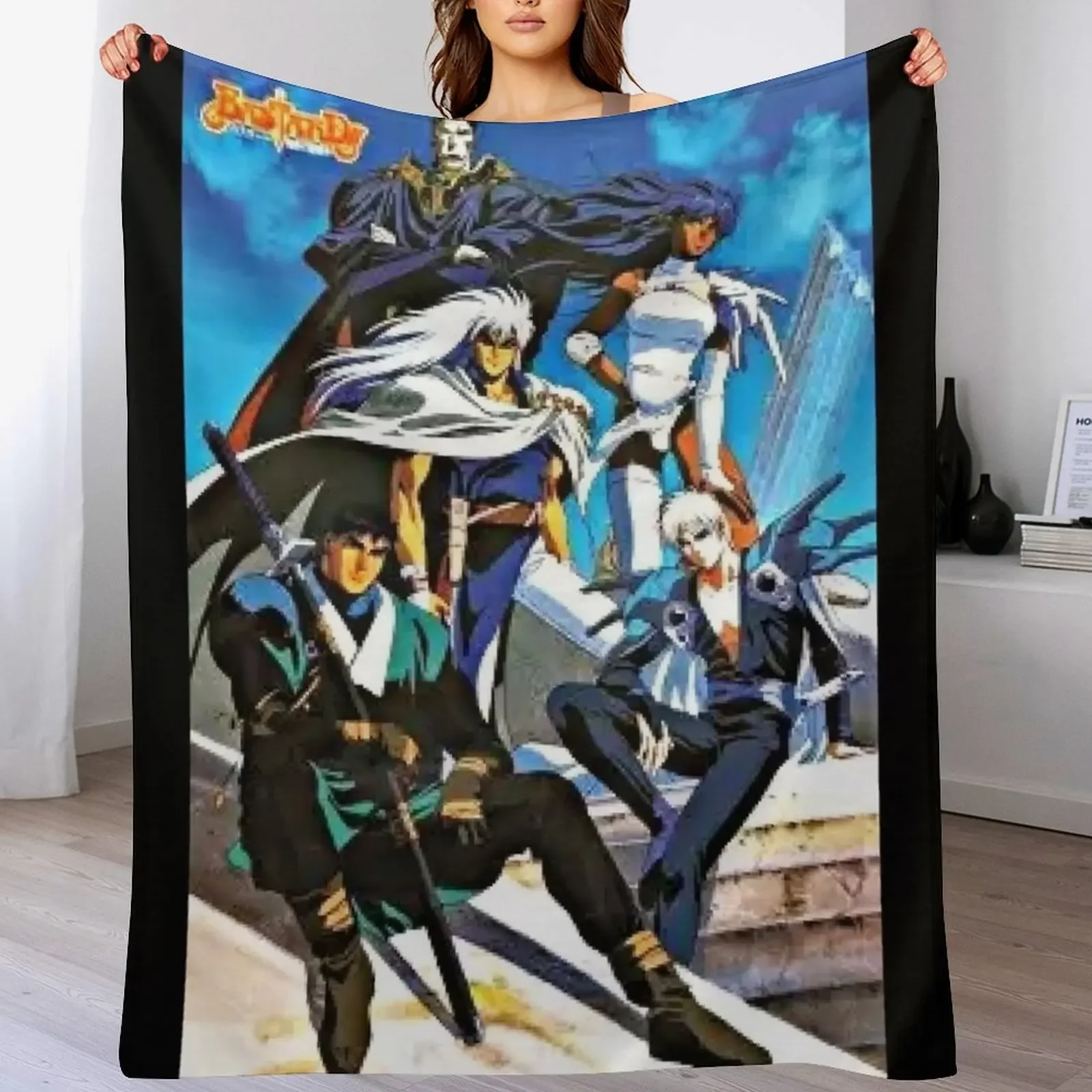

bastard destroyer of darkness Throw Blanket Cozy Napping Blanket Gift for Mom Dad