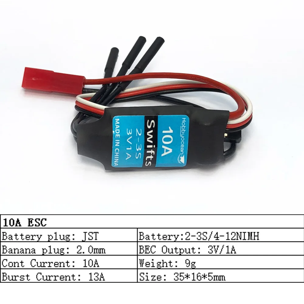 Hobbyocean 10A 20A 30A 40A 50A 80A 100A 125A 200A ESC Speed Controller With UBEC For Hobbywing Skywalker RC Airplanes Helicopter