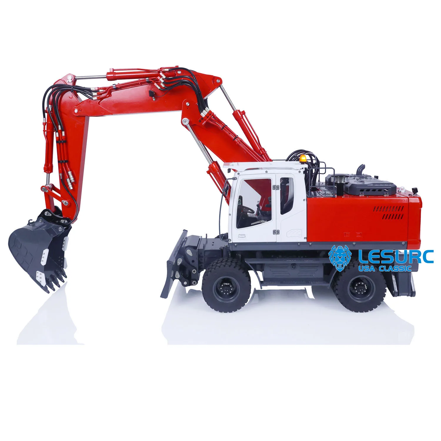 LESU 3 Arms 1/14 Aoue ET30H RC Hydraulic Excavator TOUCAN Radio Control Wheeled Digger 7CH Painted Assembled Electric Toy Model