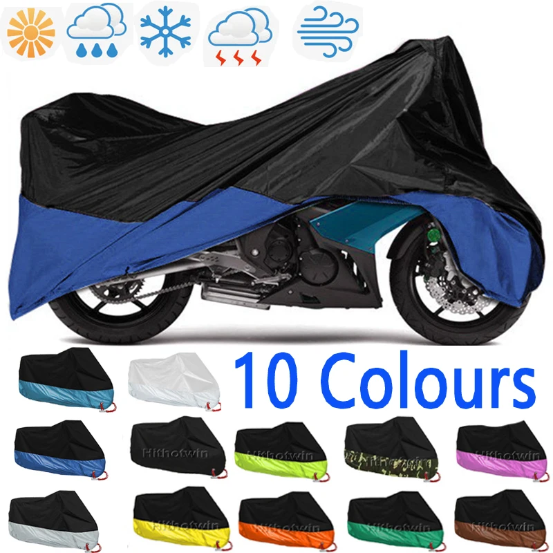 

M-4XL motorcycles covers Polyester waterproof Protector for Moto moto couverture Rain UV Dust Prevention 10 colours