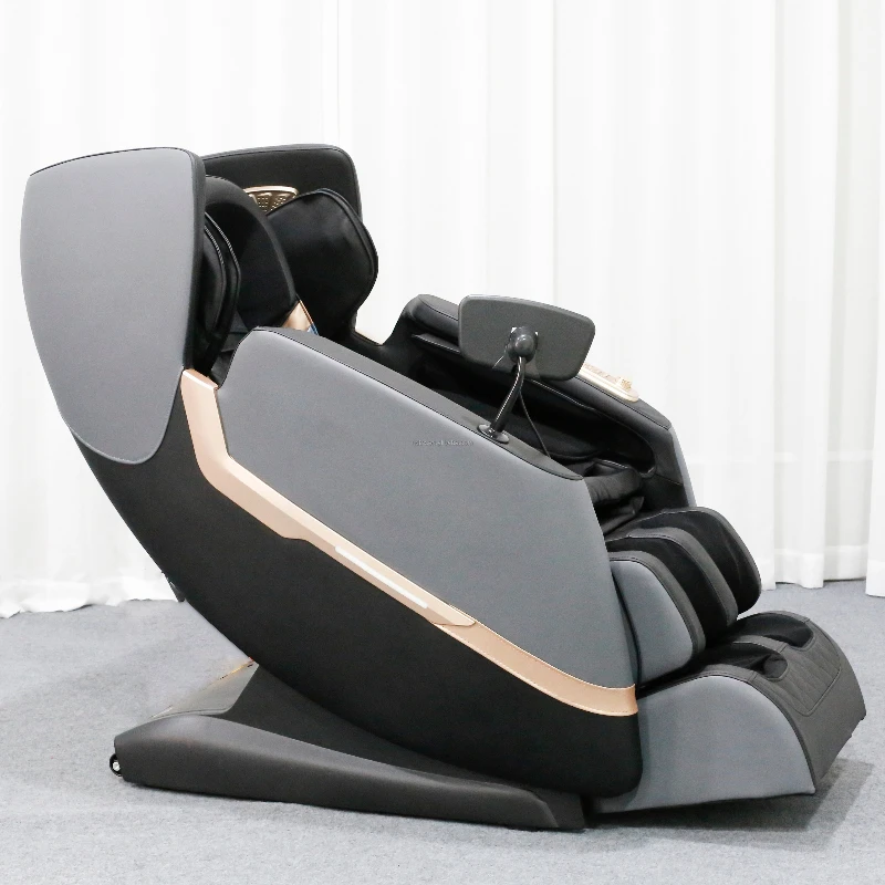 5D Electric Luxury PU Leather Massage Chair Zero Gravity Full Body Hot Compress Sl Tracking Wireless Remote Control