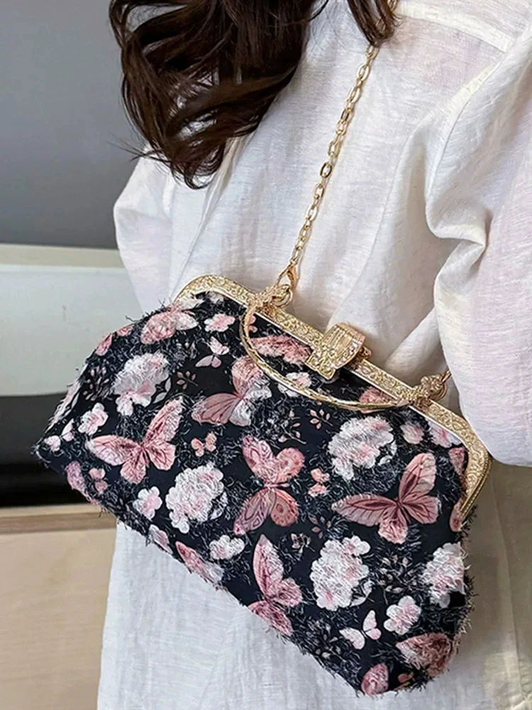 

Classic Top Fashion Style Designer Bag Vintage Retro Women's Handbags Chain Strap Crossbody Bag Design