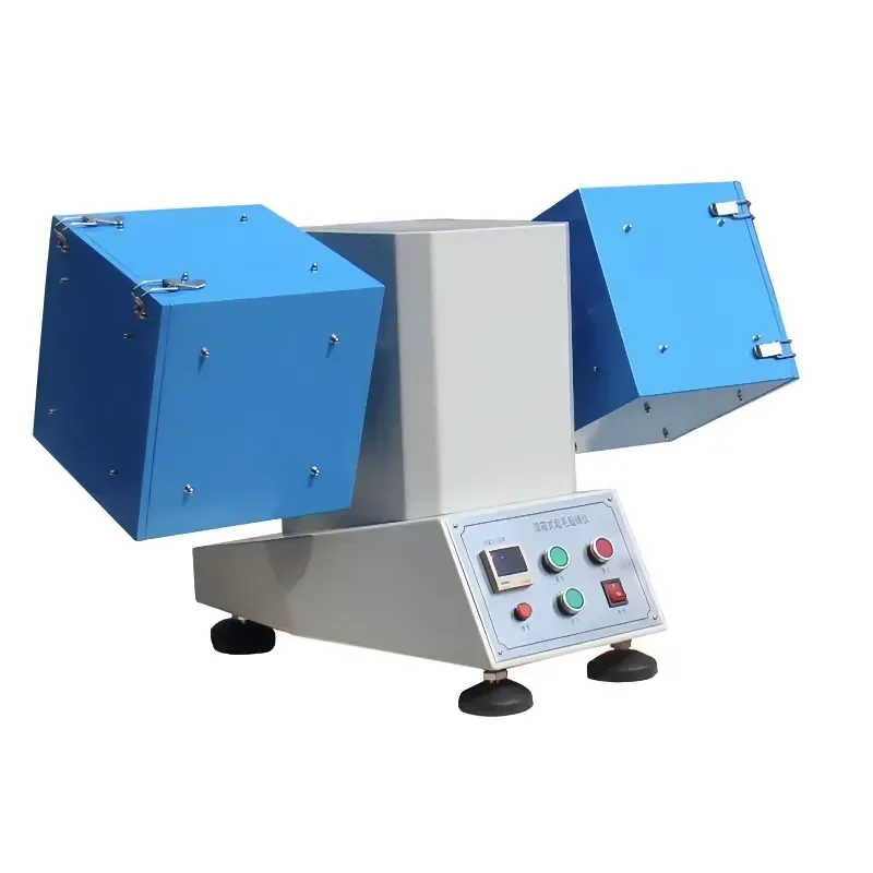 High Quality Double Drum Fabric Piling and Snagging Testing Machine Roll 2 Boxes Pilling Tester Textile Piling Test Machine