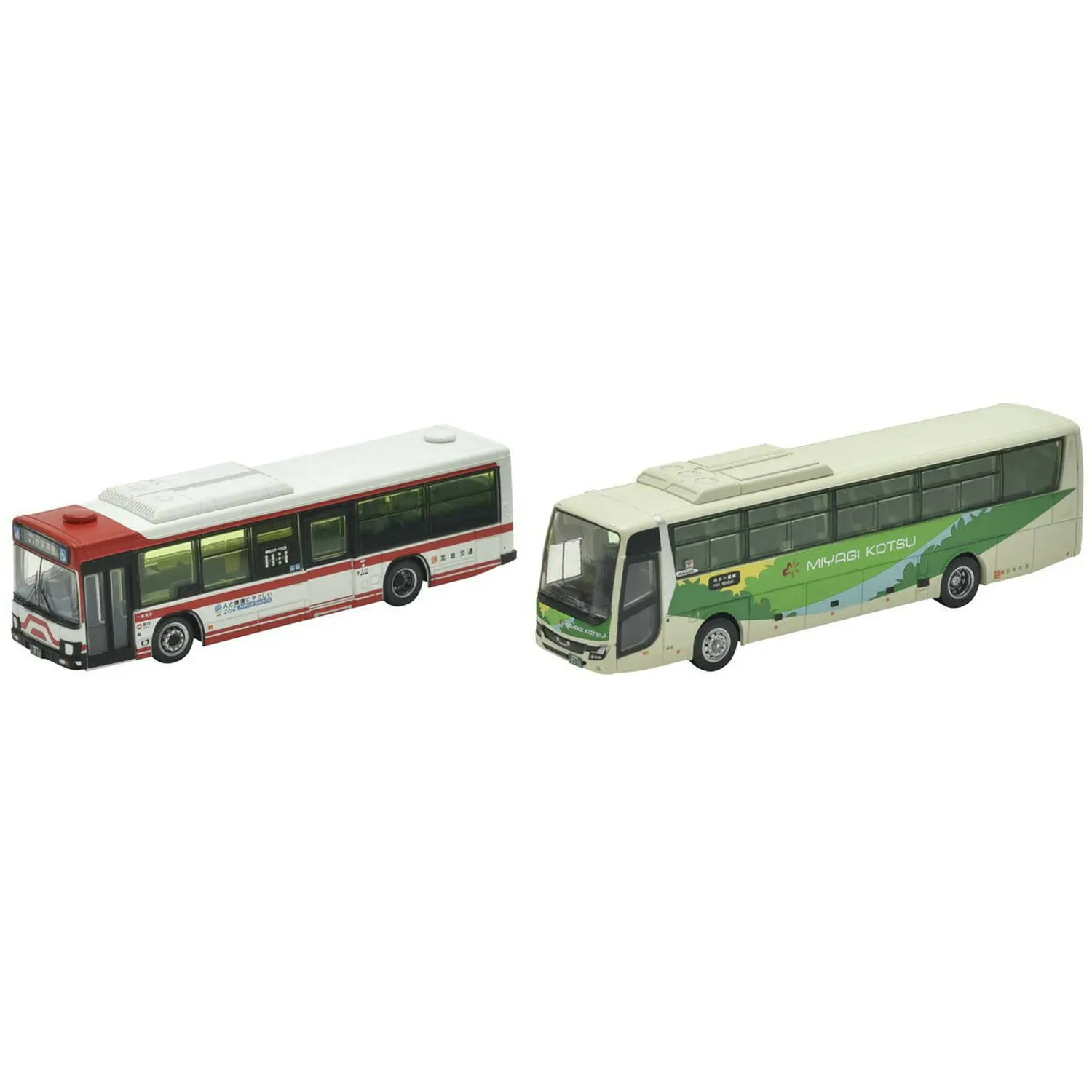 Bus Model N Type 1/160 TOMYTEC 311386 Miyagi Transport 50th Anniversary Commemorative Bus 2-section Set