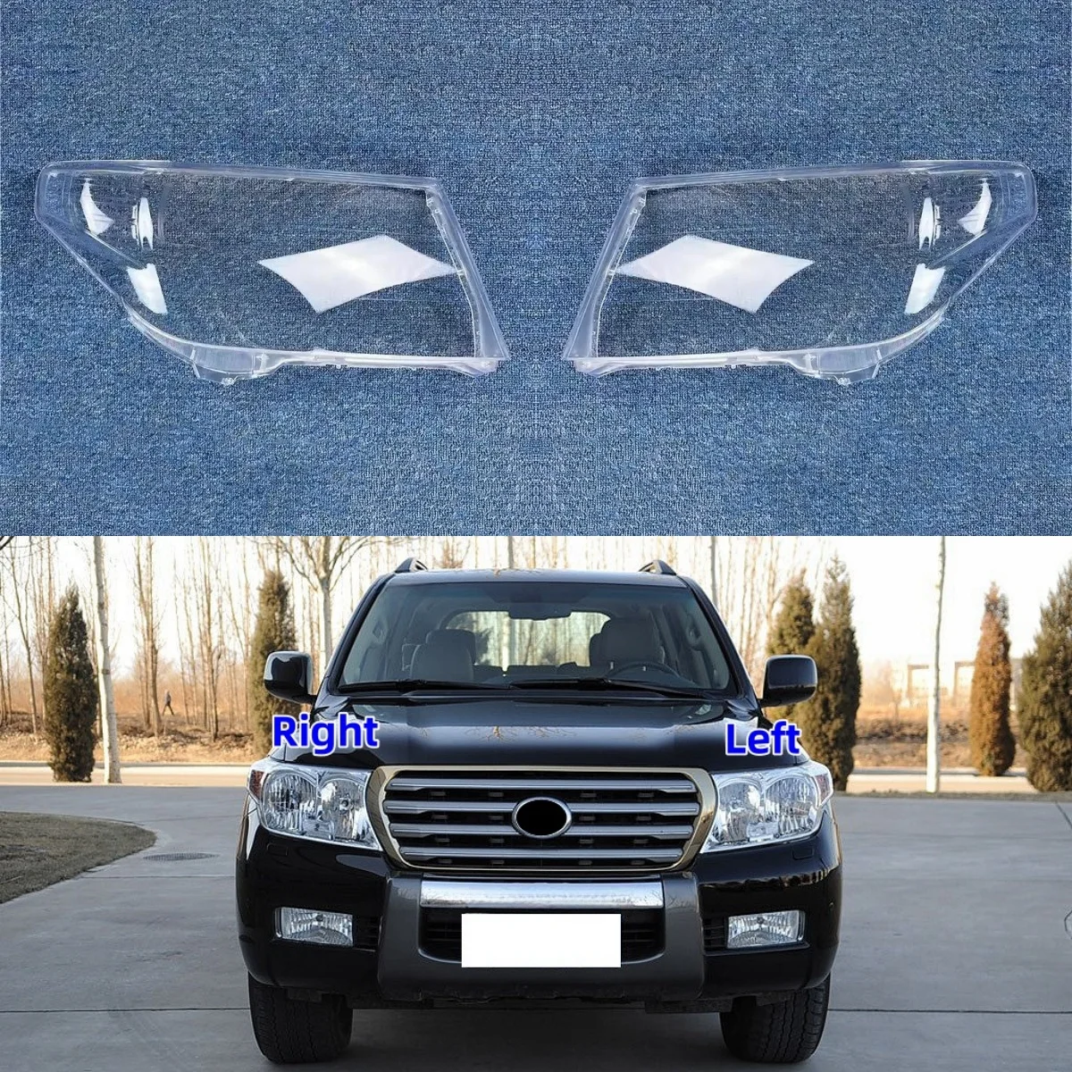 

For Toyota Land Cruiser Lc200 2007 2008 2009 2010 2011 Car Lights Lens Shell Replace The Original Lampshade