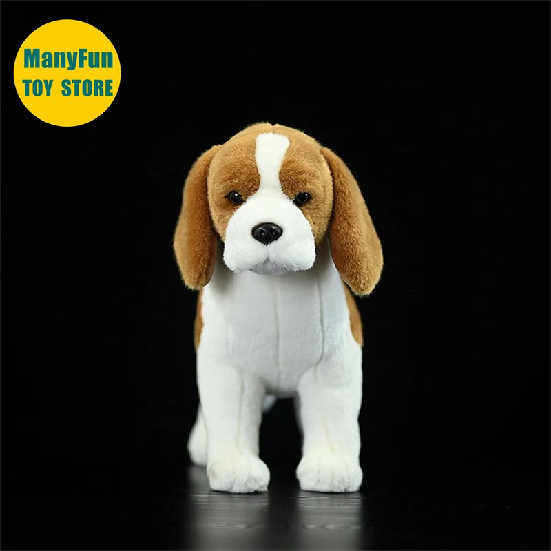 Realistic Beagle Dog High Fidelity Hound Dog Plushie Harrier Plush Toys Lifelike Animals Simulation Stuffed Doll Toy Gifts