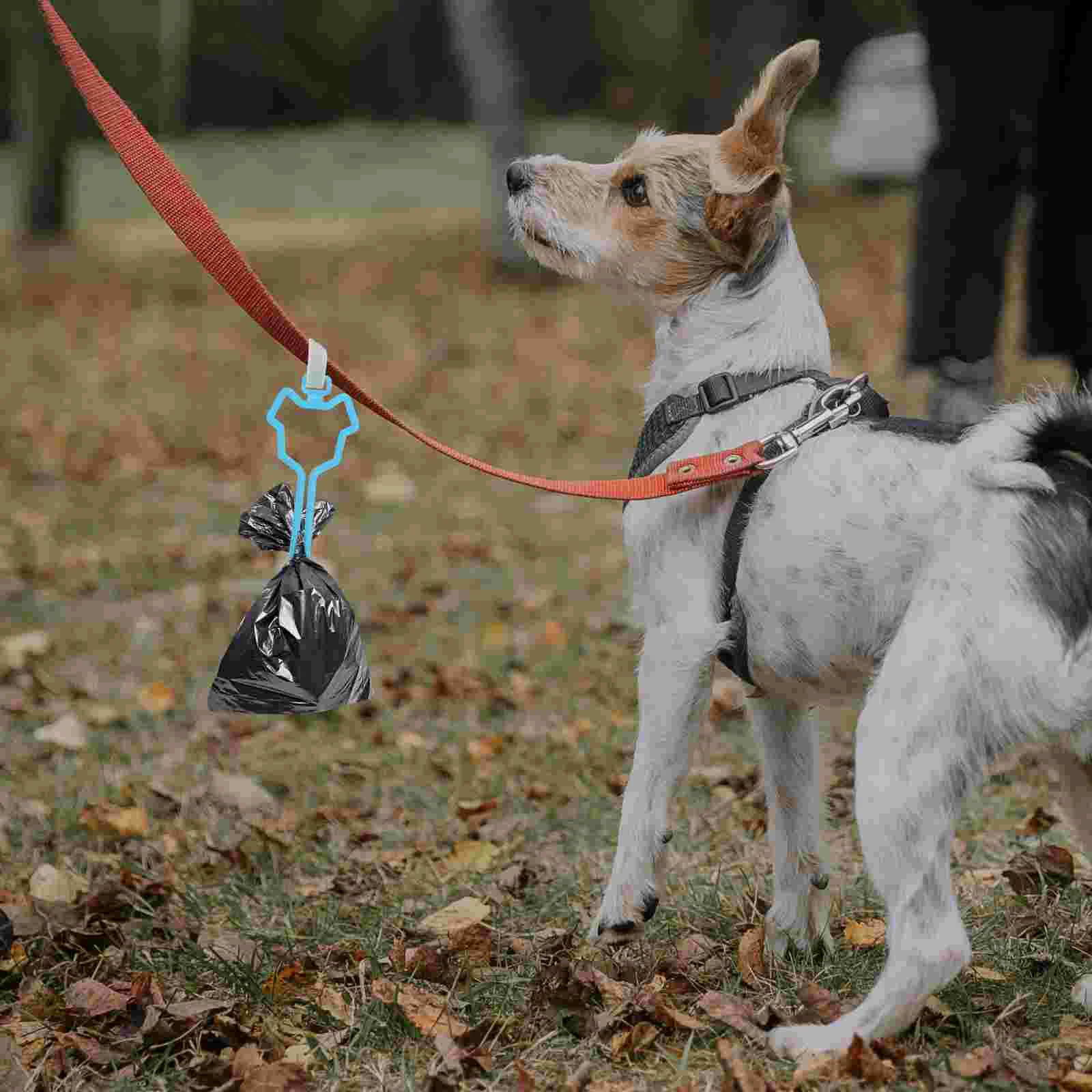 Pet Waste Bag Clip Poop Bags Dog Holder for Leash Dispenser Walking Accessories Abs Doggy