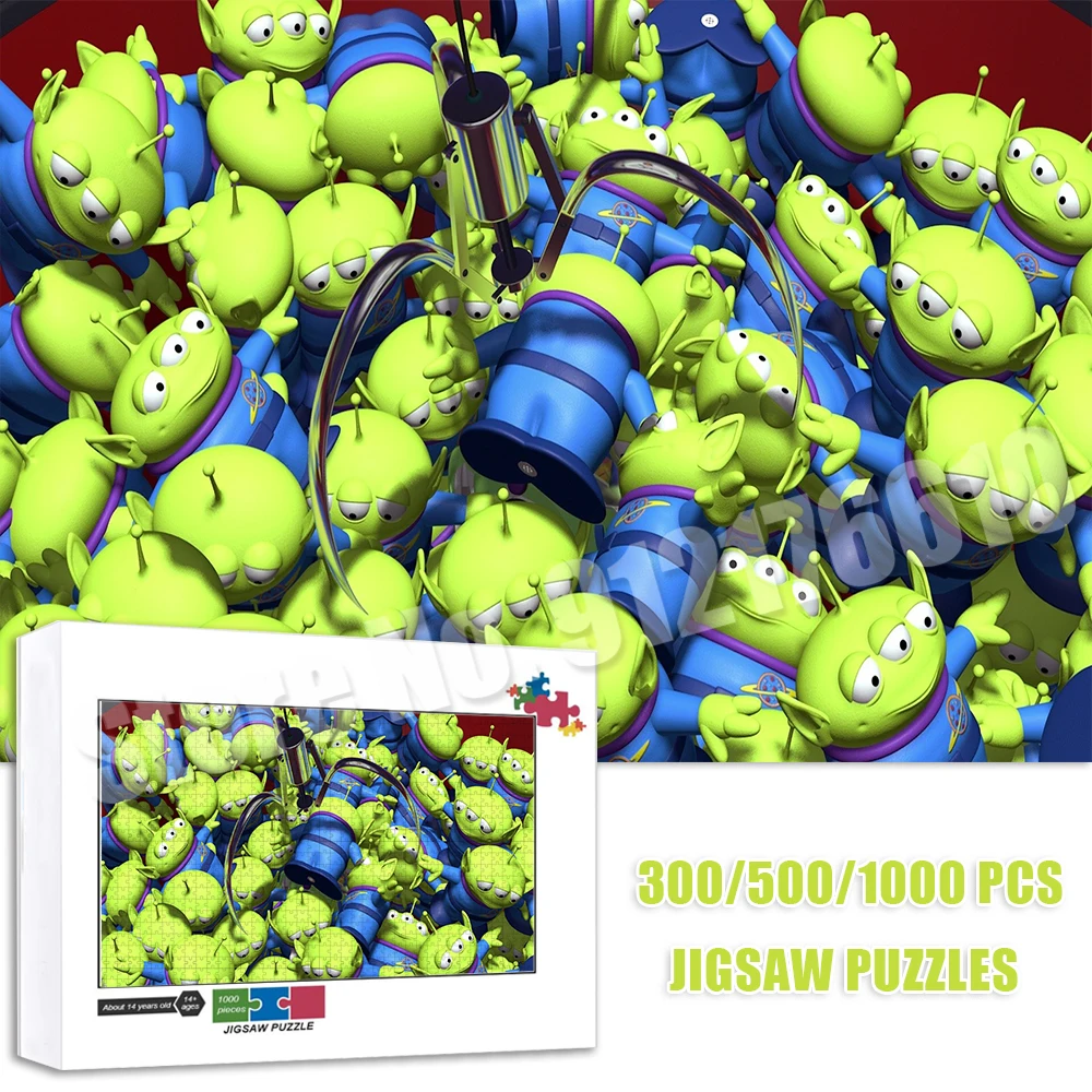 Toy Story Puzzles for Adults 300/500/1000 Pieces Disney Animation Jigsaw Puzzle Diy Educational Toys Games Kids New Year Gifts